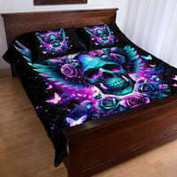 Skull Wings Quilt Bed Set So The Bitch In Me Came Out To Play - Wonder Print Shop