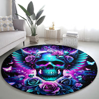Skull Wings Round Carpet So The Bitch In Me Came Out To Play