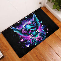 Skull Wings Rubber Doormat So The Bitch In Me Came Out To Play - Wonder Print Shop