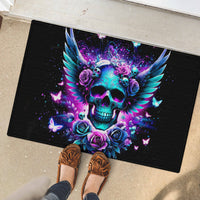 Skull Wings Rubber Doormat So The Bitch In Me Came Out To Play - Wonder Print Shop