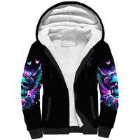 Skull Wings Sherpa Hoodie So The Bitch In Me Came Out To Play - Wonder Print Shop