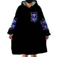 Skull Wings Wearable Blanket Hoodie So The Bitch In Me Came Out To Play - Wonder Print Shop