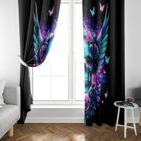 Skull Wings Window Curtain So The Bitch In Me Came Out To Play - Wonder Print Shop