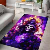 Queen Skull Area Rug Sometimes An Angel Somethimes Hellraiser Always A Strong Woman - Wonder Print Shop