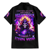 Queen Skull Family Matching Mermaid Dress and Hawaiian Shirt Sometimes An Angel Somethimes Hellraiser Always A Strong Woman - Wonder Print Shop