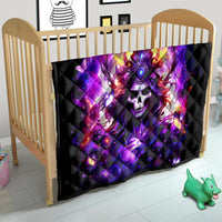 Queen Skull Quilt Sometimes An Angel Somethimes Hellraiser Always A Strong Woman - Wonder Print Shop