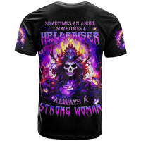 Queen Skull T Shirt Sometimes An Angel Somethimes Hellraiser Always A Strong Woman - Wonder Print Shop
