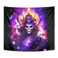 Queen Skull Tapestry Sometimes An Angel Somethimes Hellraiser Always A Strong Woman - Wonder Print Shop