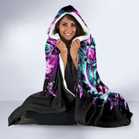 Rose Skull Hooded Blanket Stuck Between IDK IDC And IDGAF