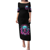 Lady Skull Family Matching Puletasi and Hawaiian Shirt The Good Girl In Me Got Tired Of The Bullshit - Wonder Print Shop