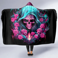 Lady Skull Hooded Blanket The Good Girl In Me Got Tired Of The Bullshit