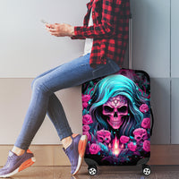 Lady Skull Luggage Cover The Good Girl In Me Got Tired Of The Bullshit - Wonder Print Shop