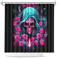 Lady Skull Shower Curtain The Good Girl In Me Got Tired Of The Bullshit