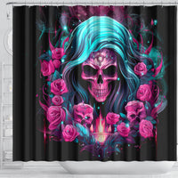 Lady Skull Shower Curtain The Good Girl In Me Got Tired Of The Bullshit