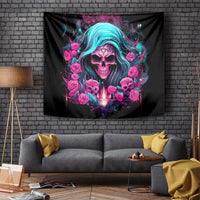 Lady Skull Tapestry The Good Girl In Me Got Tired Of The Bullshit - Wonder Print Shop