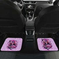 Reaper Skull Car Mats Warning This Tattooed Girl Doesn't Play Well With Stupid People - Wonder Print Shop