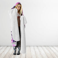 Reaper Skull Hooded Blanket Warning This Tattooed Girl Doesn't Play Well With Stupid People
