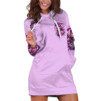Reaper Skull Hoodie Dress Warning This Tattooed Girl Doesn't Play Well With Stupid People - Wonder Print Shop