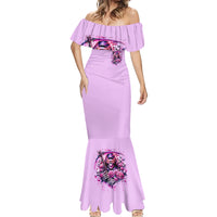 Reaper Skull Mermaid Dress Warning This Tattooed Girl Doesn't Play Well With Stupid People - Wonder Print Shop
