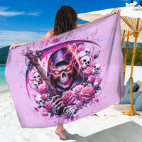 Reaper Skull Sarong Warning This Tattooed Girl Doesn't Play Well With Stupid People - Wonder Print Shop