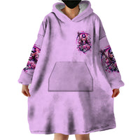 Reaper Skull Wearable Blanket Hoodie Warning This Tattooed Girl Doesn't Play Well With Stupid People - Wonder Print Shop