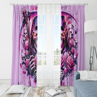 Reaper Skull Window Curtain Warning This Tattooed Girl Doesn't Play Well With Stupid People - Wonder Print Shop
