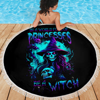 Witch Skull Beach Blanket In A World Full Of Princess Be A Witch - Wonder Print Shop