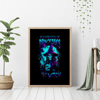 Witch Skull Canvas Wall Art In A World Full Of Princess Be A Witch - Wonder Print Shop
