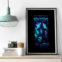Witch Skull Canvas Wall Art In A World Full Of Princess Be A Witch - Wonder Print Shop