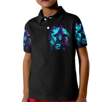 Witch Skull Kid Polo Shirt In A World Full Of Princess Be A Witch - Wonder Print Shop