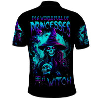 Witch Skull Polo Shirt In A World Full Of Princess Be A Witch - Wonder Print Shop