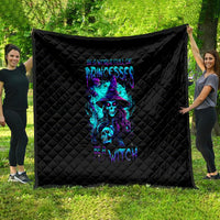 Witch Skull Quilt In A World Full Of Princess Be A Witch - Wonder Print Shop