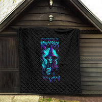 Witch Skull Quilt In A World Full Of Princess Be A Witch - Wonder Print Shop