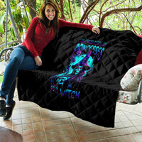 Witch Skull Quilt In A World Full Of Princess Be A Witch - Wonder Print Shop