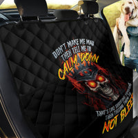King Skull Back Car Seat Cover Don't Make Me Mad Then Tell Me To Calm Down - Wonder Print Shop