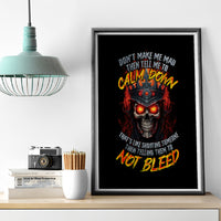 King Skull Canvas Wall Art Don't Make Me Mad Then Tell Me To Calm Down - Wonder Print Shop