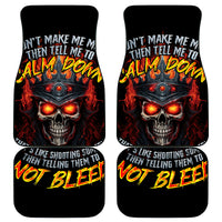 King Skull Car Mats Don't Make Me Mad Then Tell Me To Calm Down - Wonder Print Shop