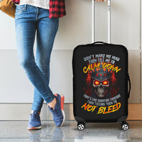 King Skull Luggage Cover Don't Make Me Mad Then Tell Me To Calm Down - Wonder Print Shop