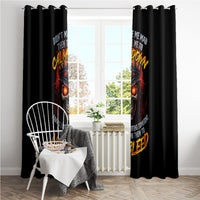 King Skull Window Curtain Don't Make Me Mad Then Tell Me To Calm Down - Wonder Print Shop