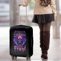 Bat Skull Luggage Cover Bat Skull Hello Darkness My Old Friend - Wonder Print Shop