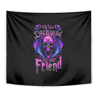 Bat Skull Tapestry Bat Skull Hello Darkness My Old Friend - Wonder Print Shop