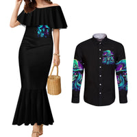 witch-skull-couples-matching-mermaid-dress-and-long-sleeve-button-shirts-skull-witch-hello-darkness-my-old-friend
