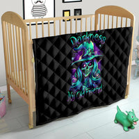 Witch Skull Quilt Skull Witch Hello Darkness My Old Friend - Wonder Print Shop
