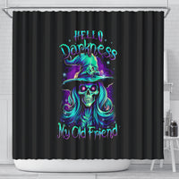 witch-skull-shower-curtain-skull-witch-hello-darkness-my-old-friend