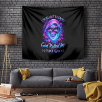 Rose Skull Tapestry I'm Blunt Because God Rolled Me That Way - Wonder Print Shop
