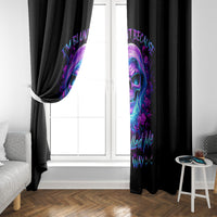 Rose Skull Window Curtain I'm Blunt Because God Rolled Me That Way - Wonder Print Shop