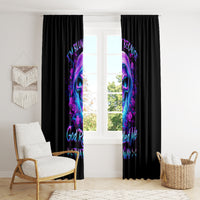 Rose Skull Window Curtain I'm Blunt Because God Rolled Me That Way - Wonder Print Shop