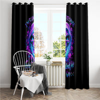 Rose Skull Window Curtain I'm Blunt Because God Rolled Me That Way - Wonder Print Shop
