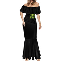 Thunder Skull Mermaid Dress Thunder Skull I Never Alone My Demon With Me 24/7 - Wonder Print Shop