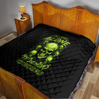 Thunder Skull Quilt Thunder Skull I Never Alone My Demon With Me 24/7 - Wonder Print Shop
